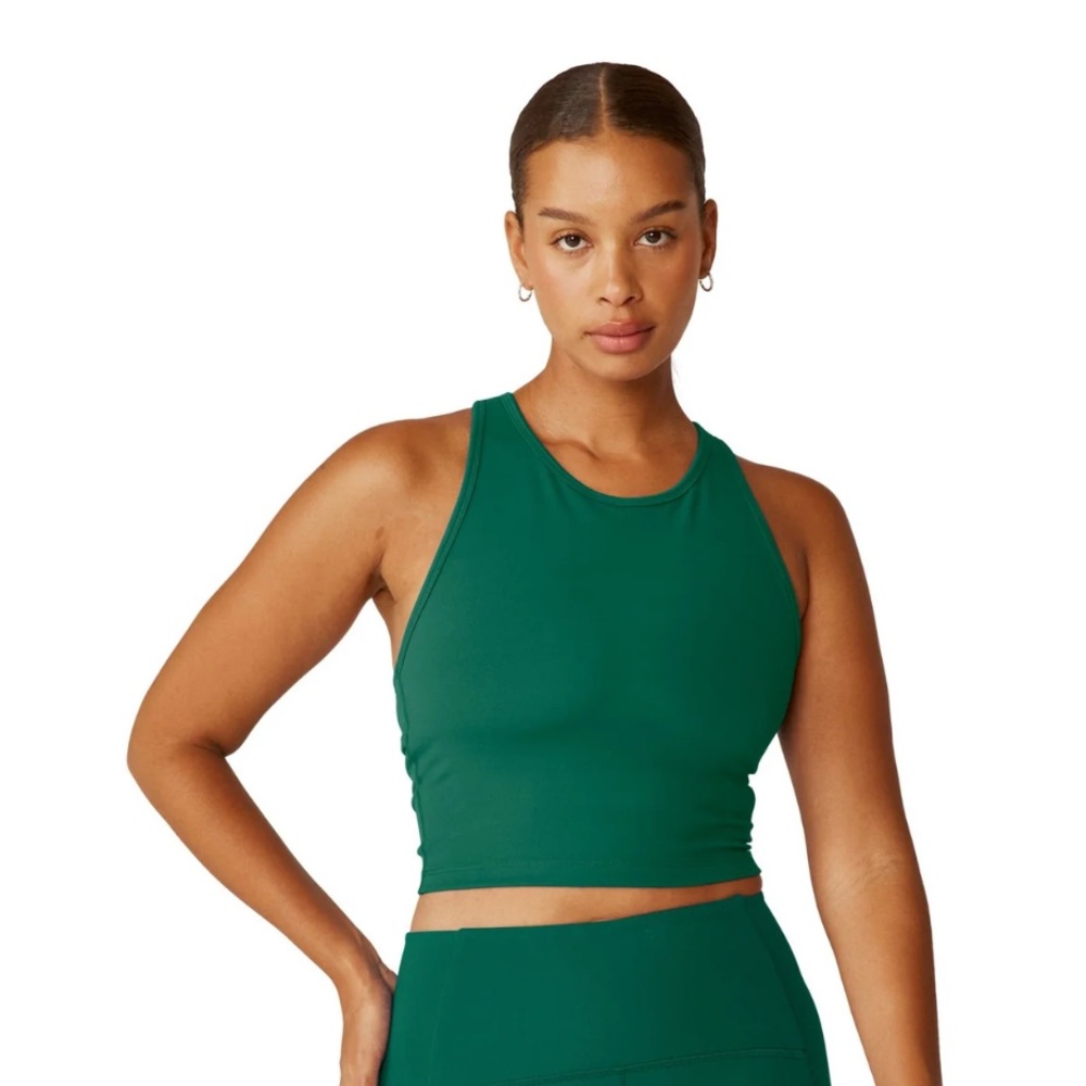 Beyond Yoga Powerbeyond Strive crop tank, small, green